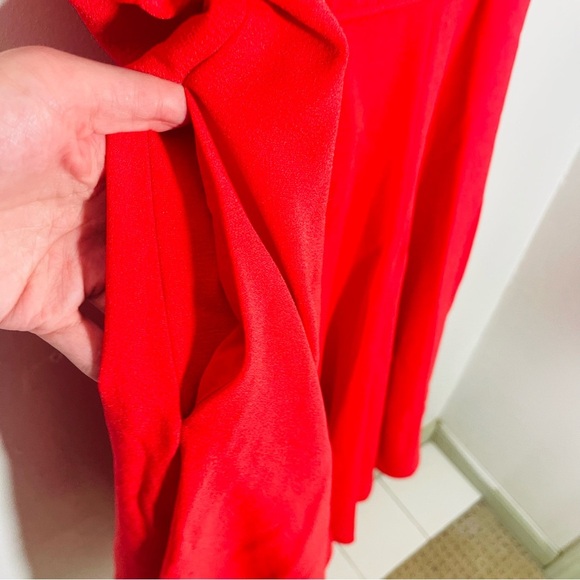 Gal Meets Glam Regina Red Fit & Flare Midi Dress Retro Wedding Size 10 - Picture 3 of 8